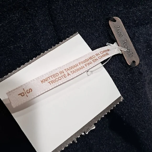 Free People Like New Afterglow Mock Neck Women's Sweater - Jet Black SP - Picture 7 of 13